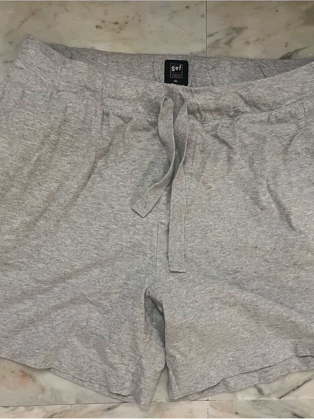 GEF men’s Gray Drawstring Lounge Shorts
